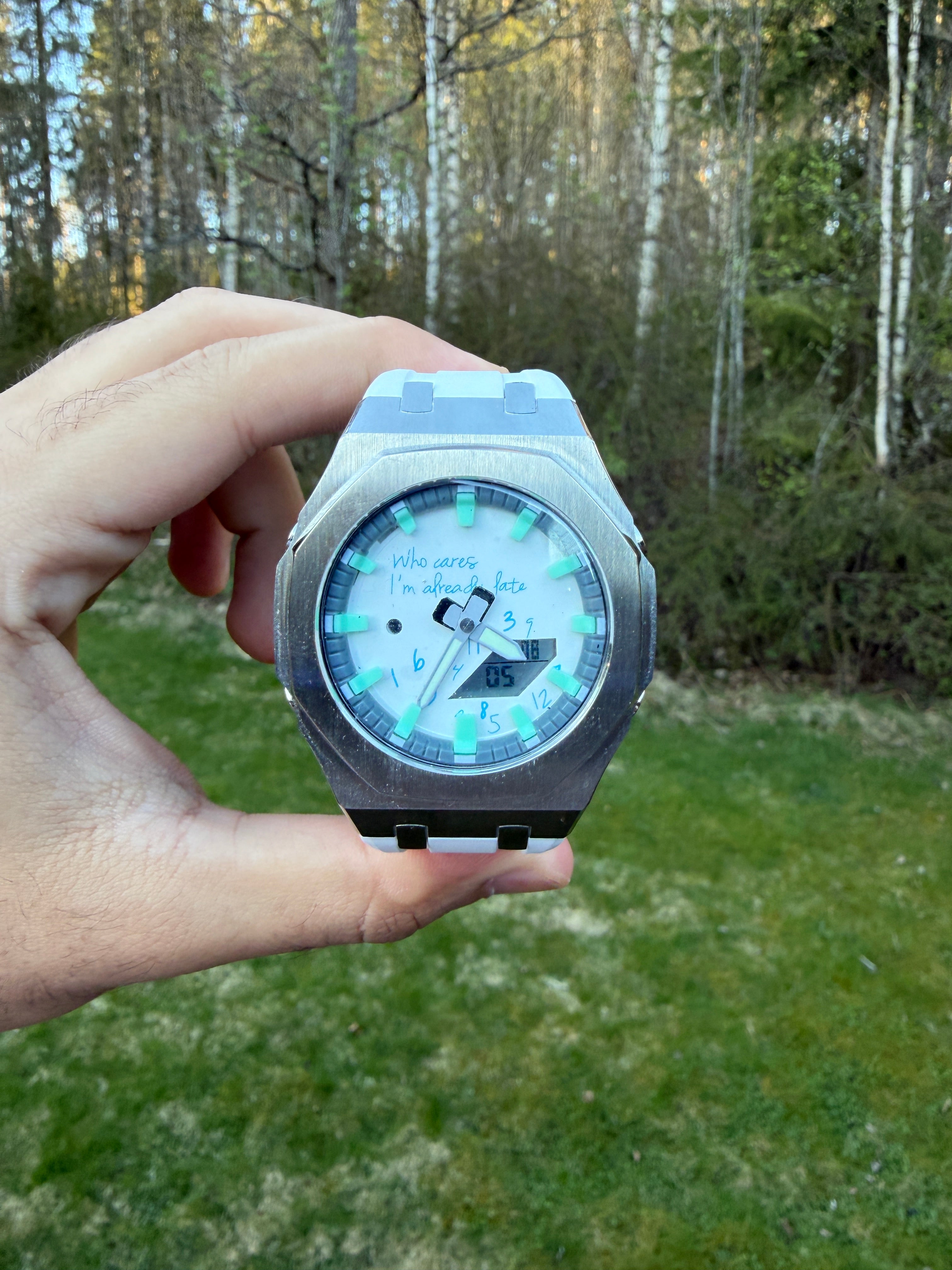 G-Shock "Who cares im already late" collection